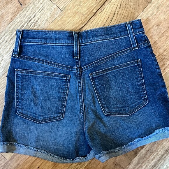 High Rise J. Crew Cutoff Denim Shorts in Medium Wash - Picture 4 of 5